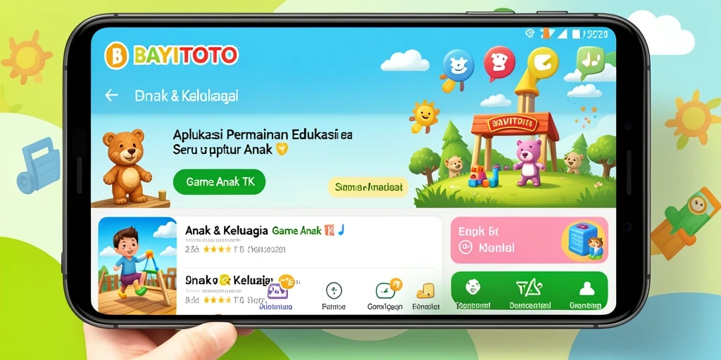 Tampilan antarmuka aplikasi BAYITOTO yang ceria dan interaktif.