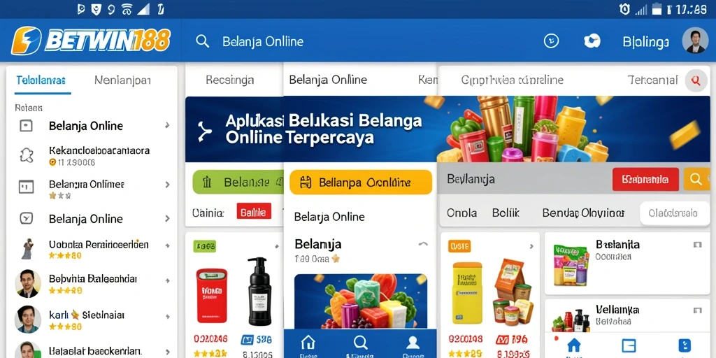 Antarmuka aplikasi BETWIN188 yang sederhana dan menarik.