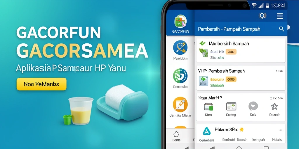 Tampilan antarmuka GACORFUN yang sederhana dan fungsional untuk membersihkan sampah.