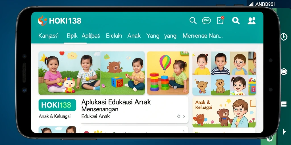 Antarmuka aplikasi HOKI138 untuk edukasi anak yang interaktif.