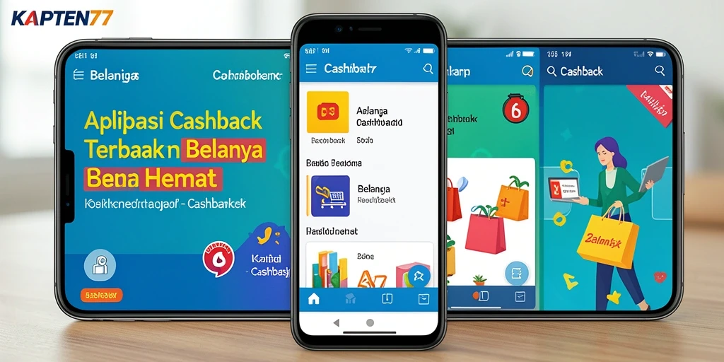 Antarmuka aplikasi KAPTEN77 yang ramah pengguna untuk Cashback.
