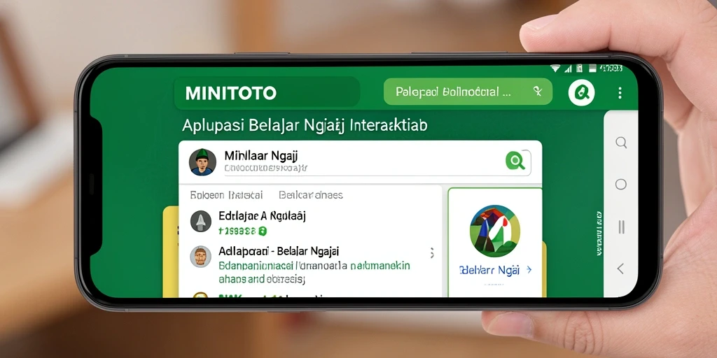 Antarmuka MINITOTO yang intuitif dan menarik untuk belajar ngaji.