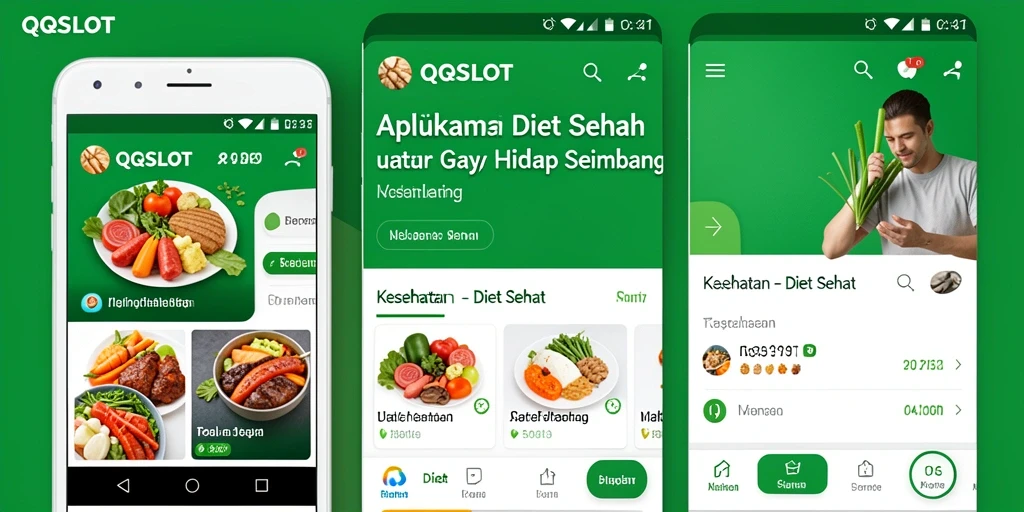 Tampilan antarmuka aplikasi QQSLOT untuk Diet Sehat yang mudah digunakan.